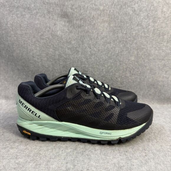 Merrell Shoes Womens 8 Antora 2 Black Athletic Trail Running Sneakers J066844 - Picture 4 of 9
